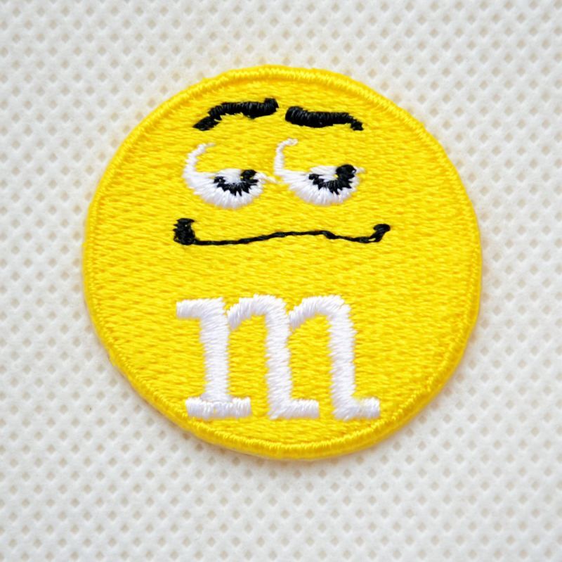ミニワッペン M&M's エムアンドエムズ チョコレート(イエロー) (S