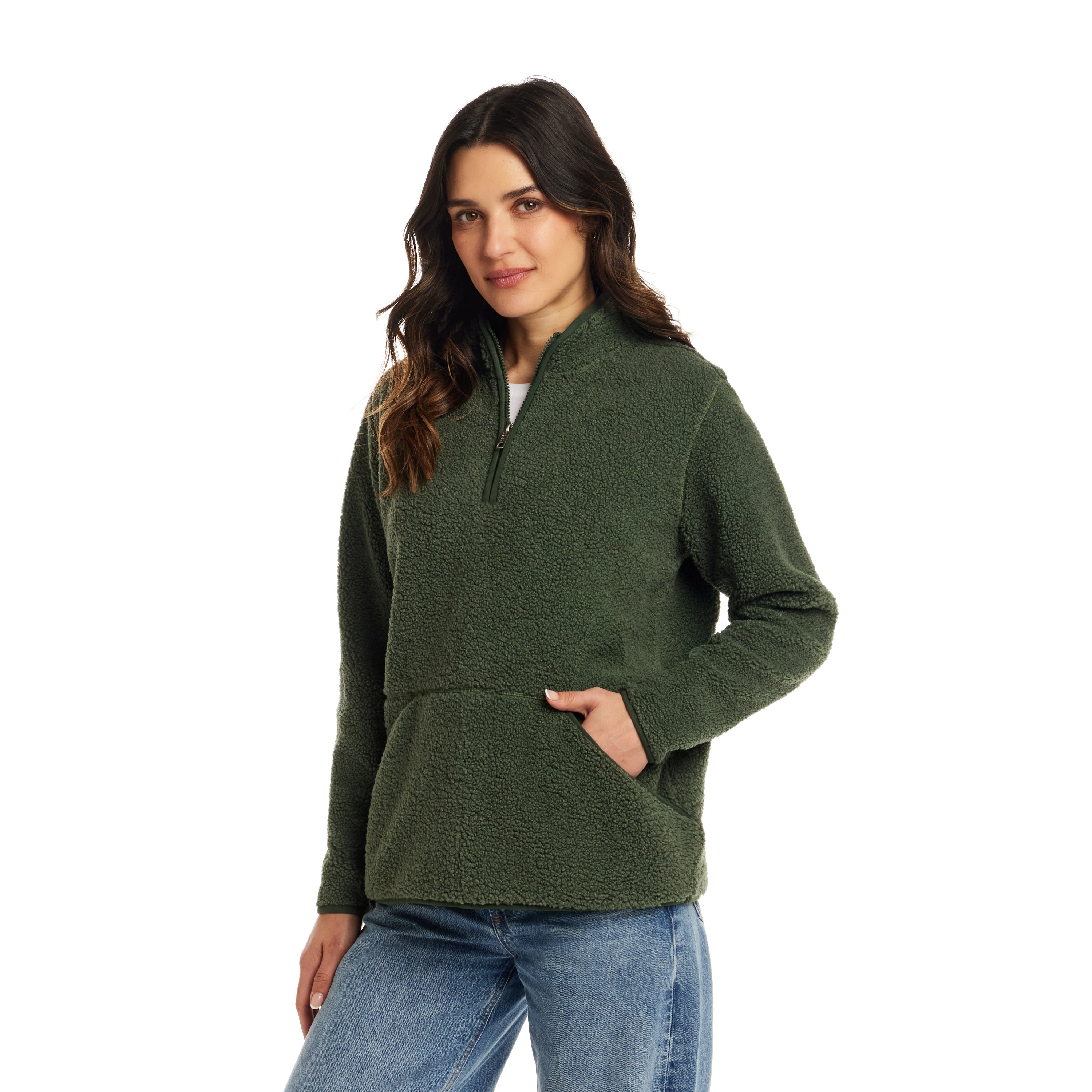 Women's Teddy Sherpa Quarter Zip Pullover | Weatherproof® Vintage