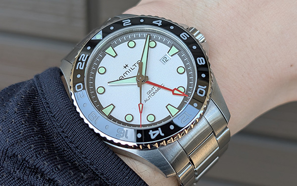 ハミルトン「カーキ ネイビー スキューバ GMT オート」を実機レビュー