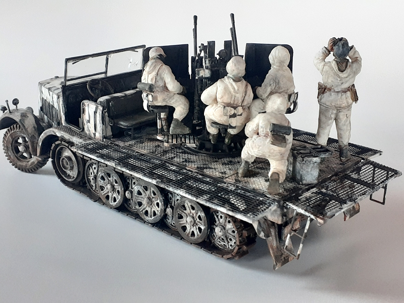 ドイツ 8トンハーフトラック 4連高射砲 sd.kfz7/1 (タミヤ 1/35