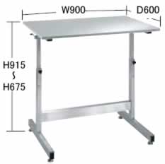 ステンレス高さ調整作業台/M350R-096SU/測定/包装/物流/専門 - 株式