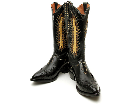 トニーラマ（Tony Lama）LE100 BLACK SIGNATURE CALF×CAIMAN の詳細