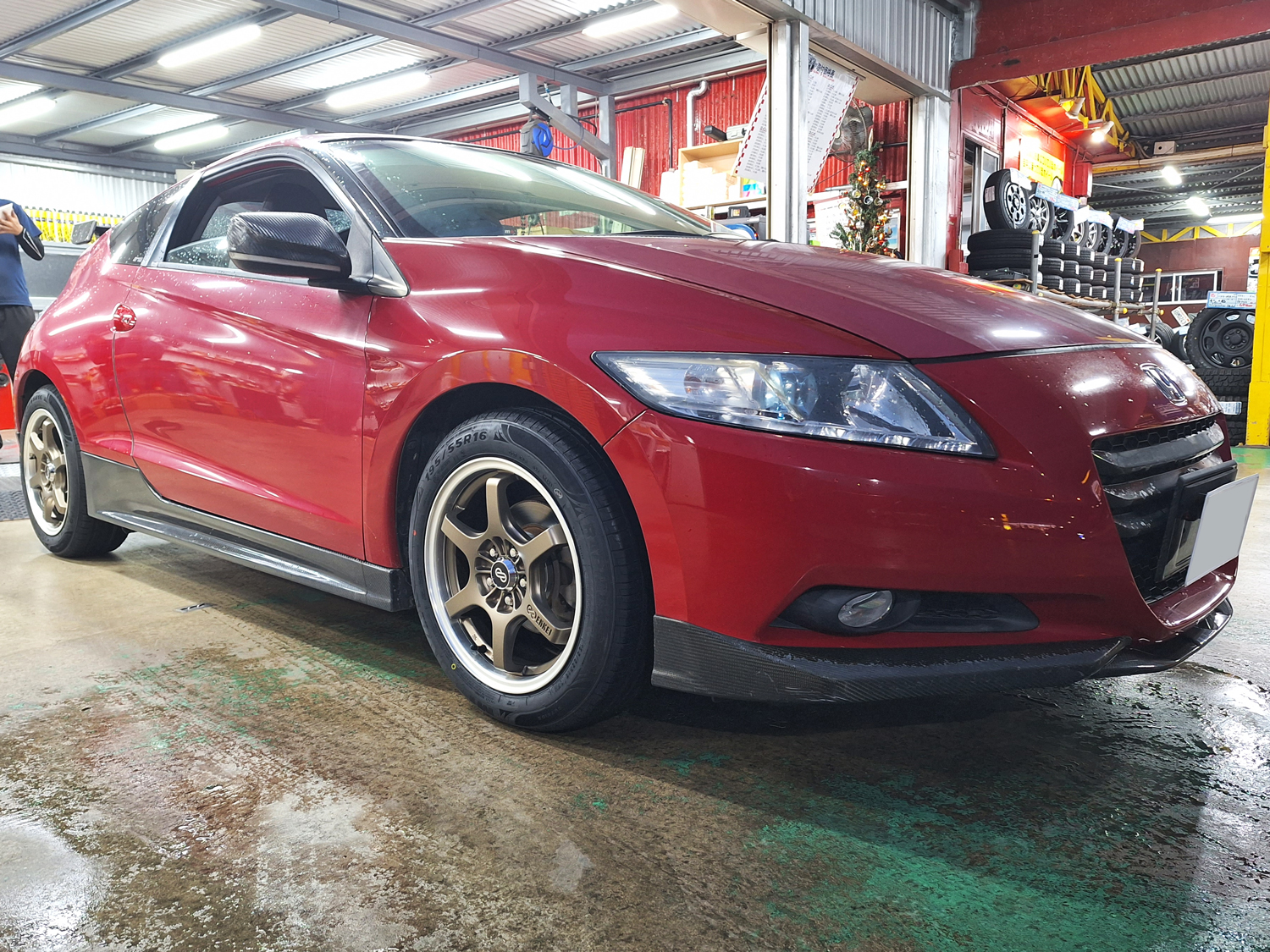 ホンダ CR-Z ENKEI SR6 16×7J MINERVA 195/55R16｜ホイール・タイヤ