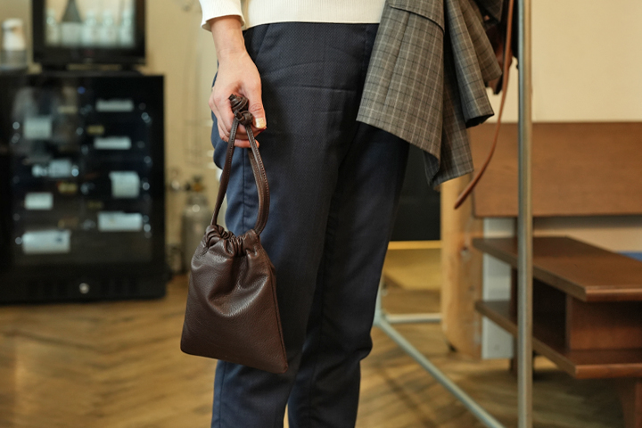 ドローストリングバッグ・BOURSE、BOURSE(L)の新色が入荷しました