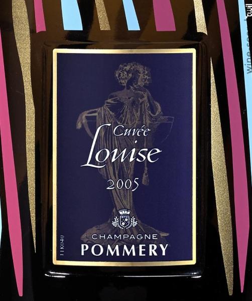 2005 Pommery Cuvee Louise Brut Millesime, Champagne, France