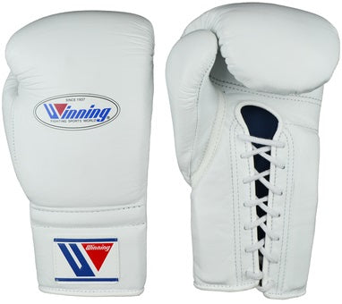 Winning Lace-up Boxing Gloves - White – WJapan Boxing
