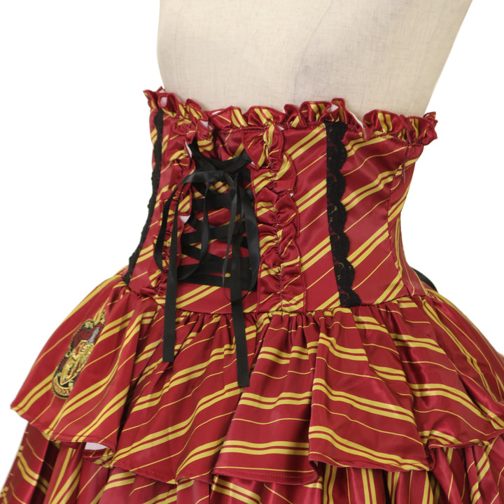 USED】ハリー・ポッター フリルコルセットスカート グリフィンドール