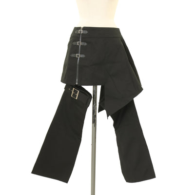 USED】【Mサイズ】アシンメトリーレースフリルスカート | BLACK PEACE