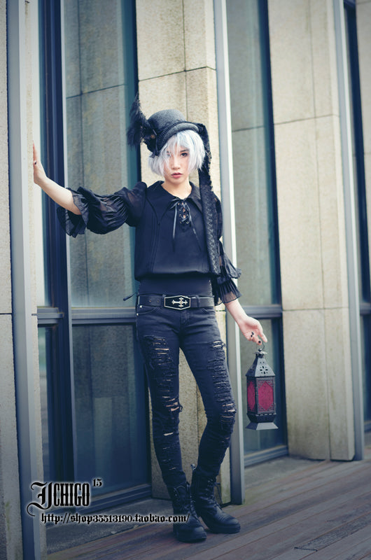 いばらの海」コウモリ襟ブラウス | ICHIGO15 | ロリータ ゴスロリ