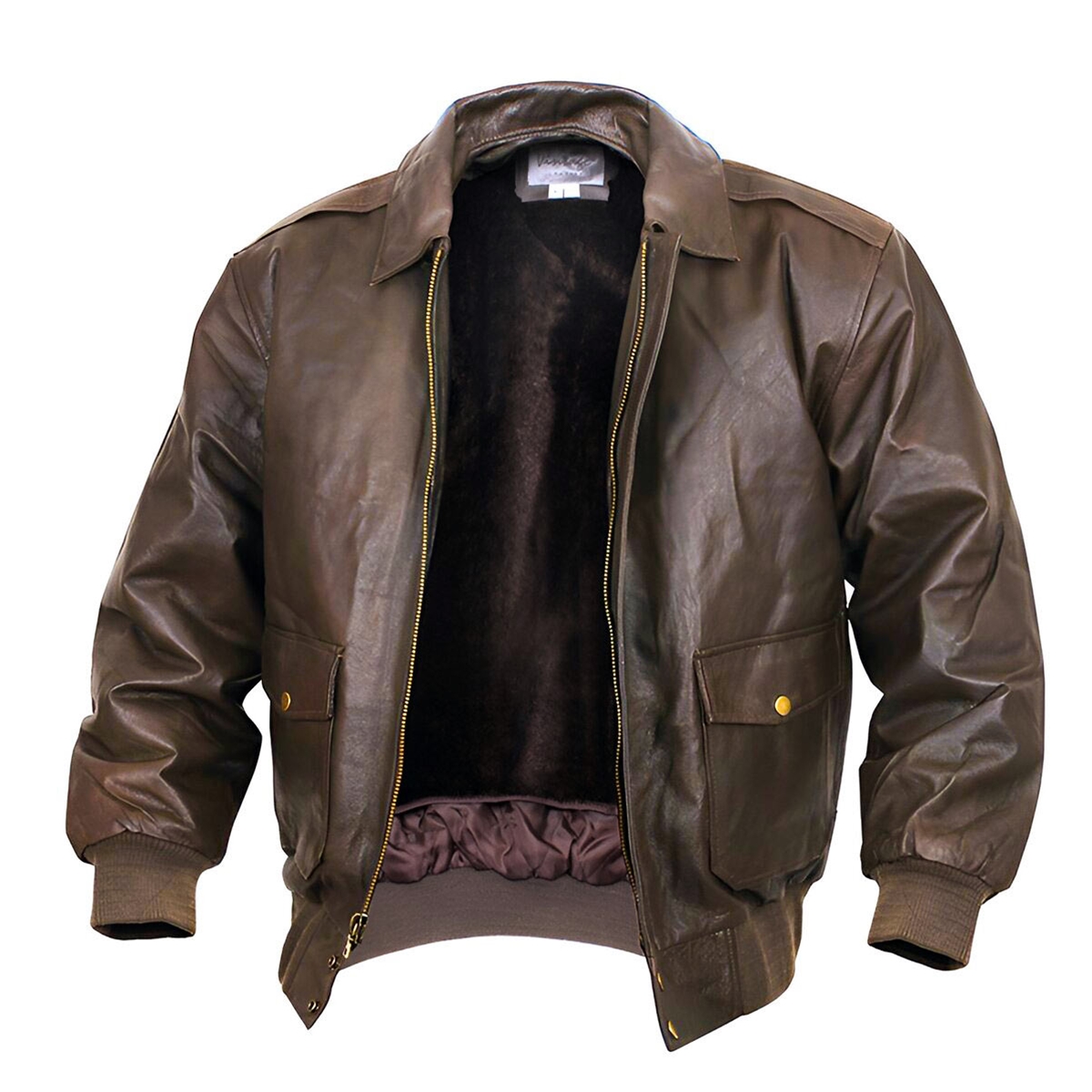 WWII Gear - Classic A-2 Leather Flight Jacket - Brown