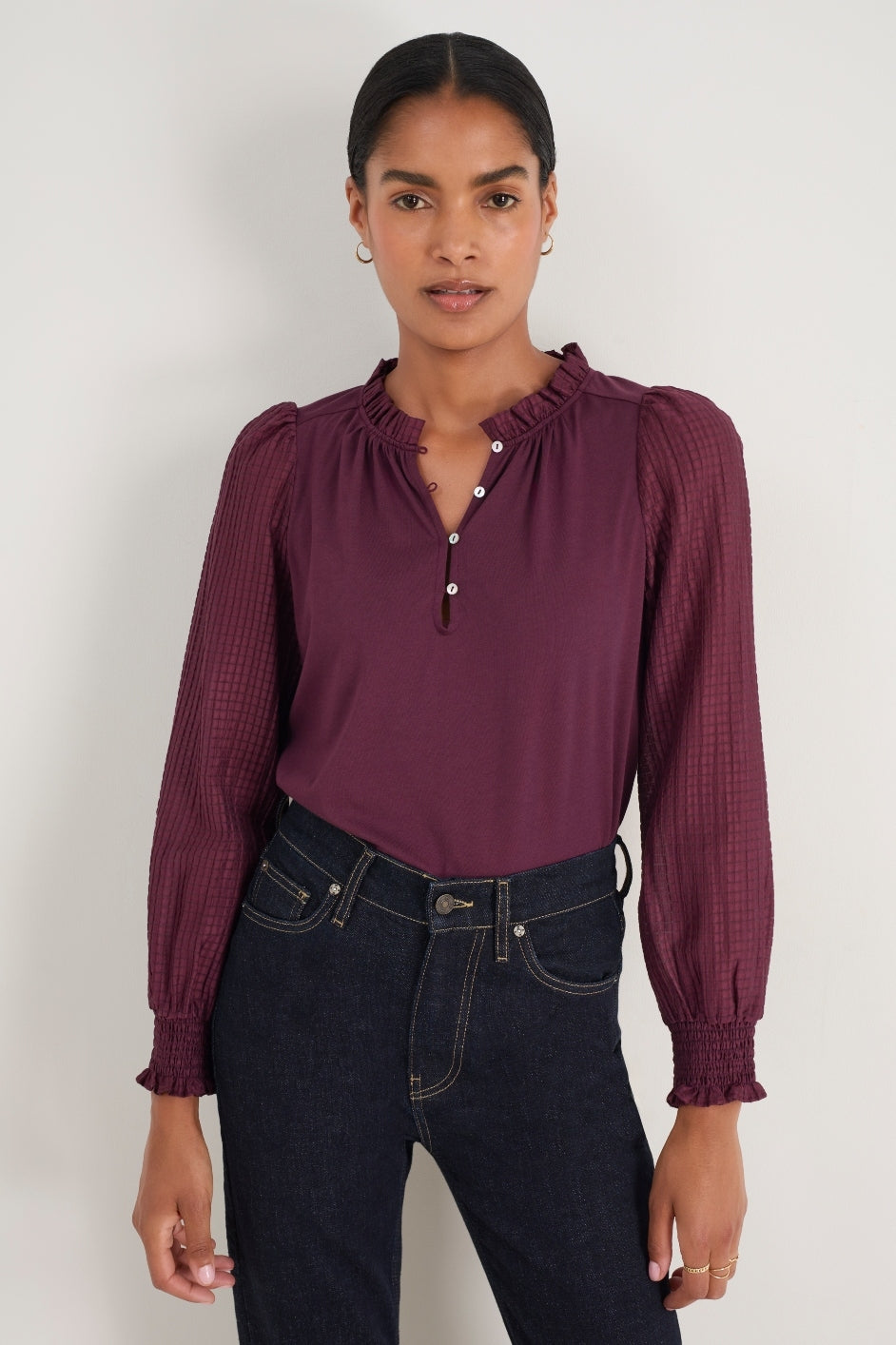 Charlise Top - Deep Fig – WYSE London