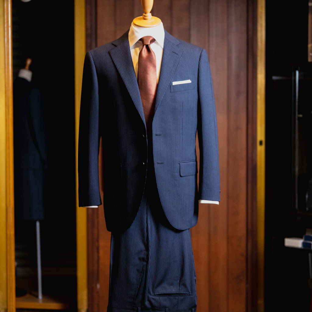 横浜テーラーナガサカ今回の生地はLoroPianaロロピアーナのRAIN SYSTEM