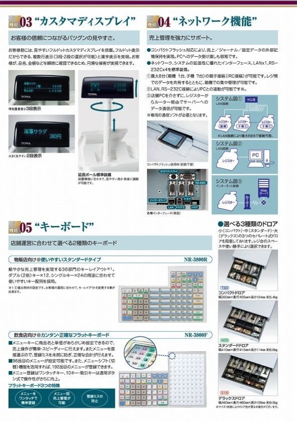 東和レジスター多摩販売のレジスターNR-3100ADVANCE