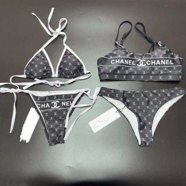 Chanel水着シャネル三角ビキニ ブランド スイムウェア ビーチグッズ