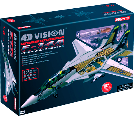 Fame Master 4D Vision 1/32 F-14A Tomcat Cut Away Model - The