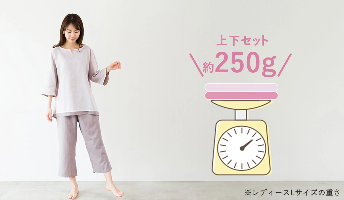 和晒（わさらし） 2枚重ねガーゼパジャマ レディース: パジャマ｜東洋