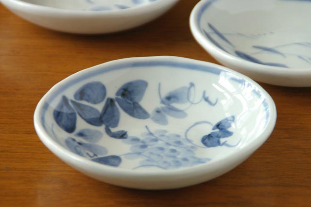 砥部焼の和食器 森陶房の銘々皿 【砥部工房 からくさ】