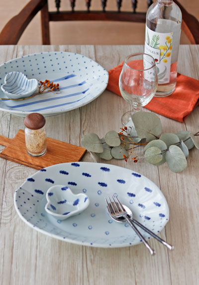 砥部焼の和食器 スギウラ工房の豆鉢 【砥部工房 からくさ】