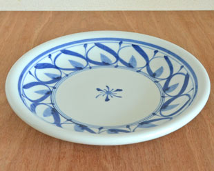 砥部焼の和食器 千山窯の大皿 【砥部工房 からくさ】