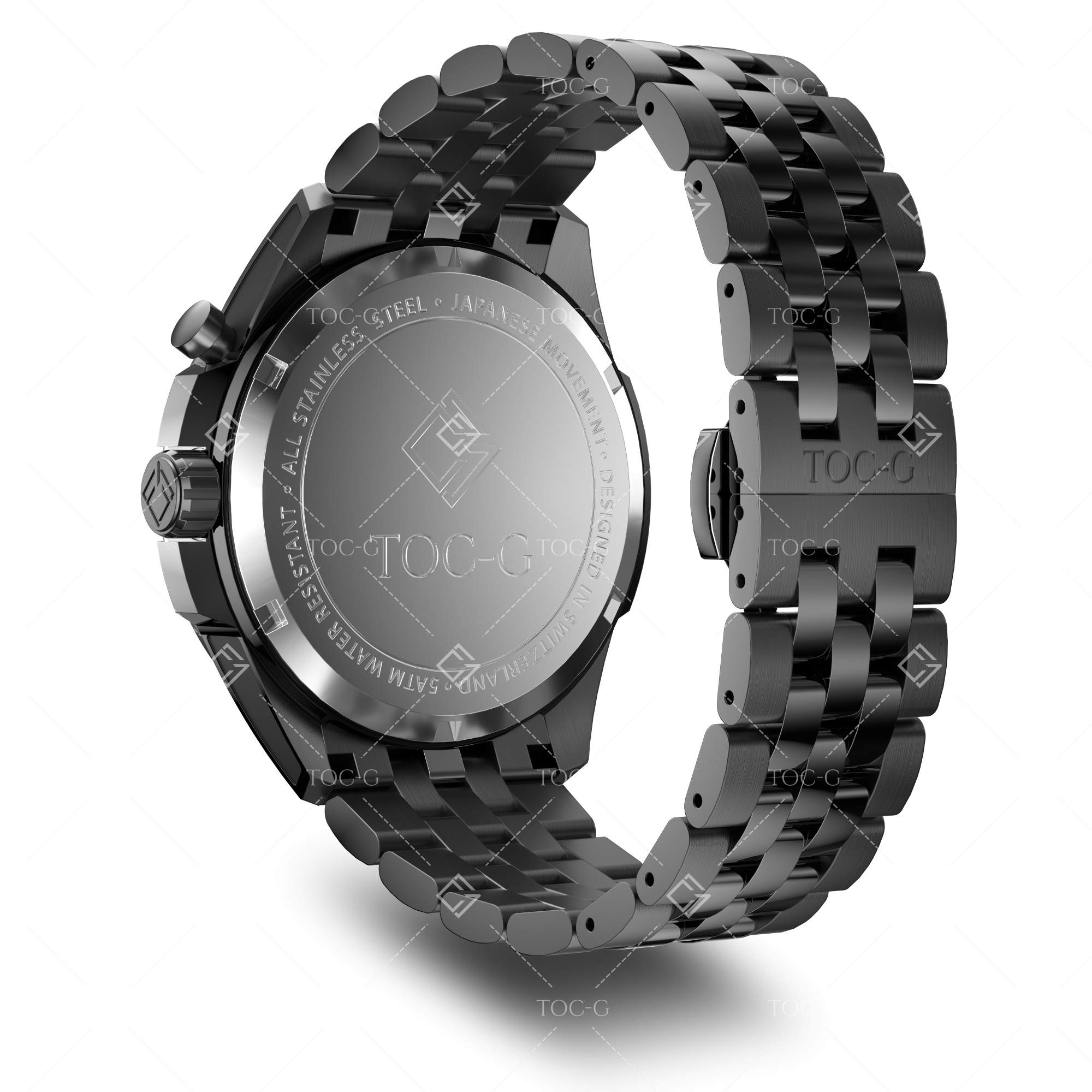 Venom F5 Spinning Gyro Watch with Push Brakes – Black – TOC-G