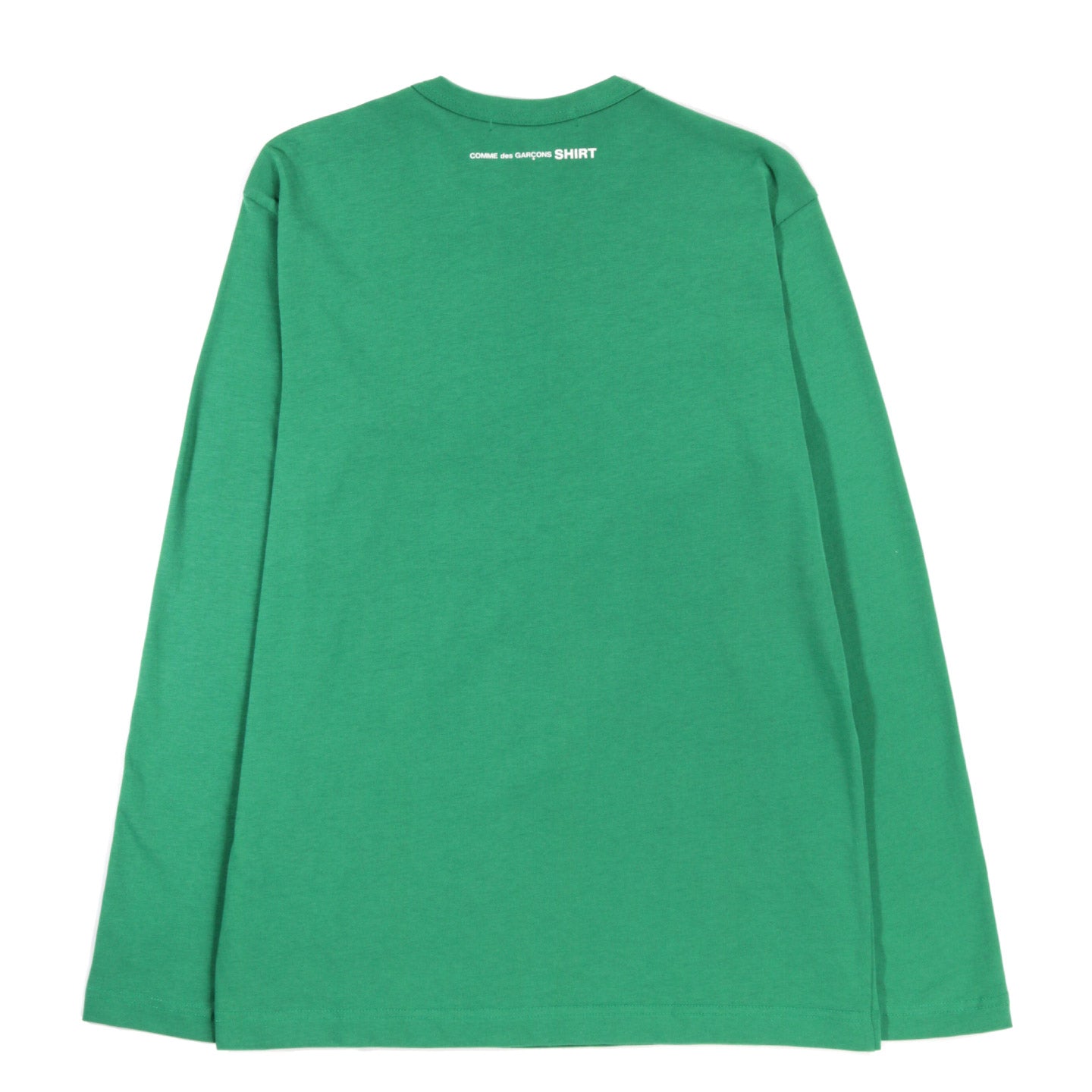 COMME DES GARCONS SHIRT T015 LONG SLEEVE T-SHIRT GREEN | TODAY