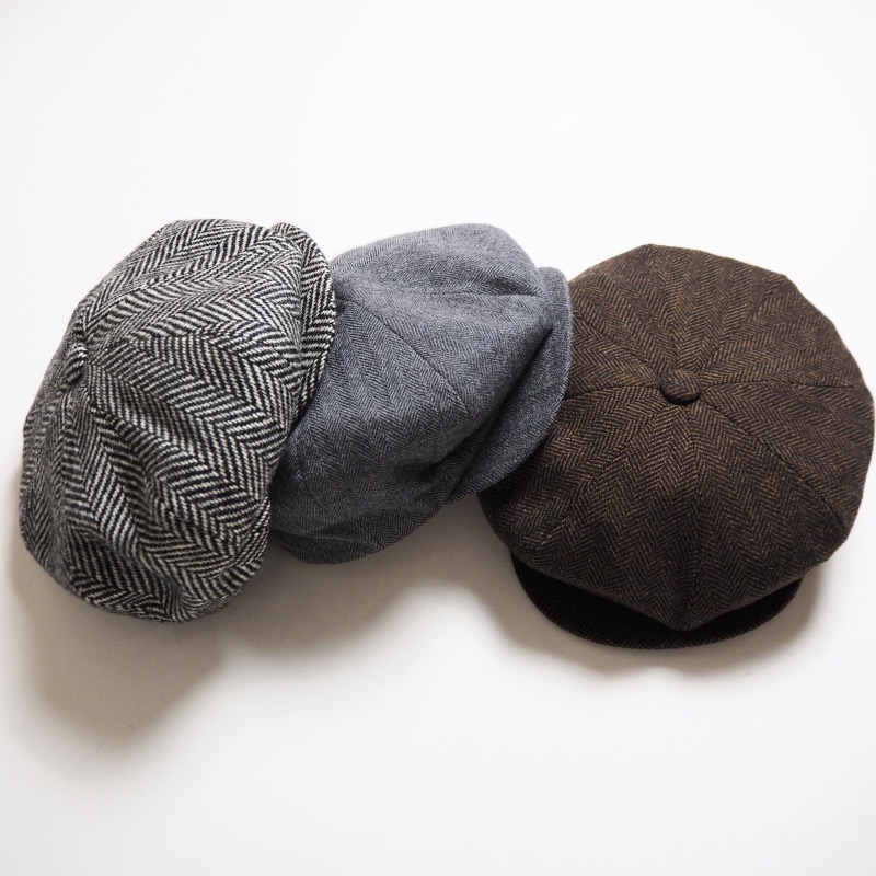 NEW YORK HAT ニューヨークハット ヘリンボーンツイードキャスケット
