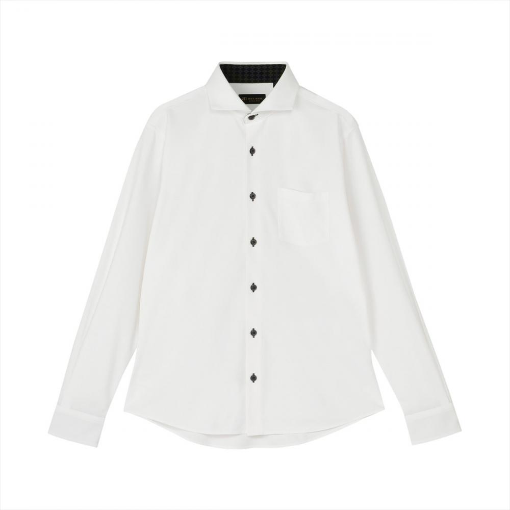 デザインカジュアルシャツ ホリゾンタルワイド 長袖 メンズ(S