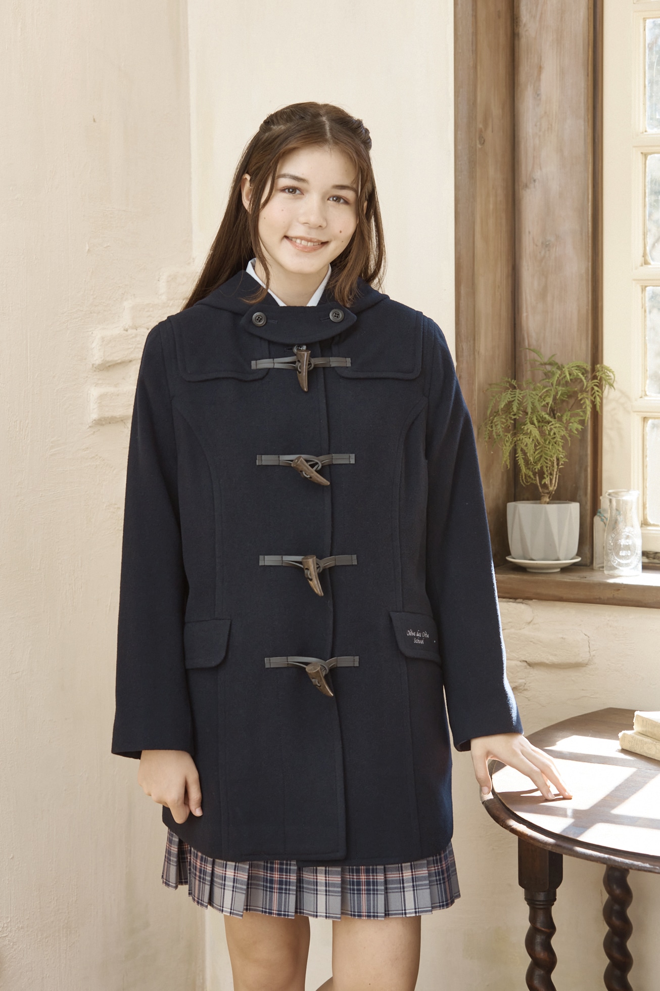 制服メーカーが作る高品質】女子スクールコート｜オリーブデオリーブ