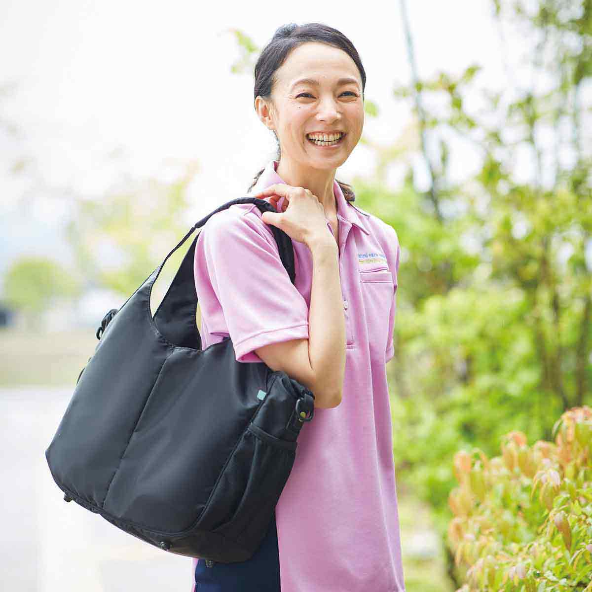 品番： CR652 】 男女兼用 訪問バッグ 介護士 撥水加工付き ポケット