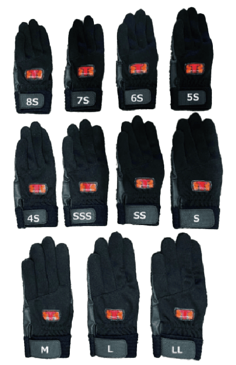 アイコンの見方・サイズ | 官公庁向けグローブ専門（トンボレックス