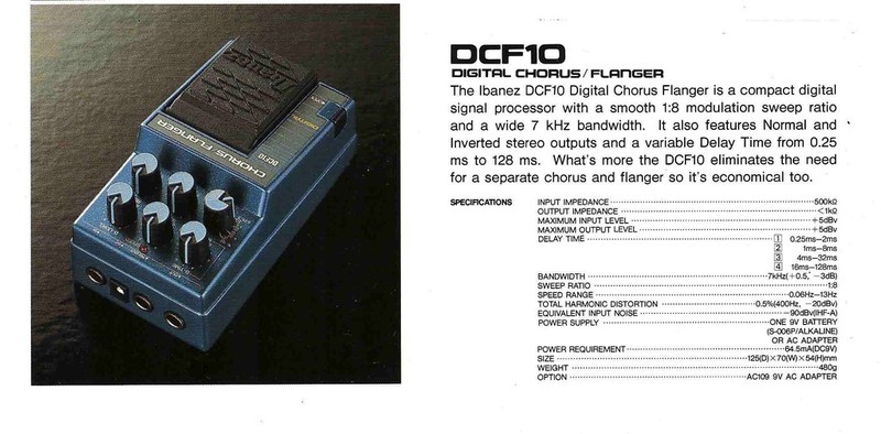 TONEHOME - the World of Vintage Guitar Effects Pedals - DCF10 Chor