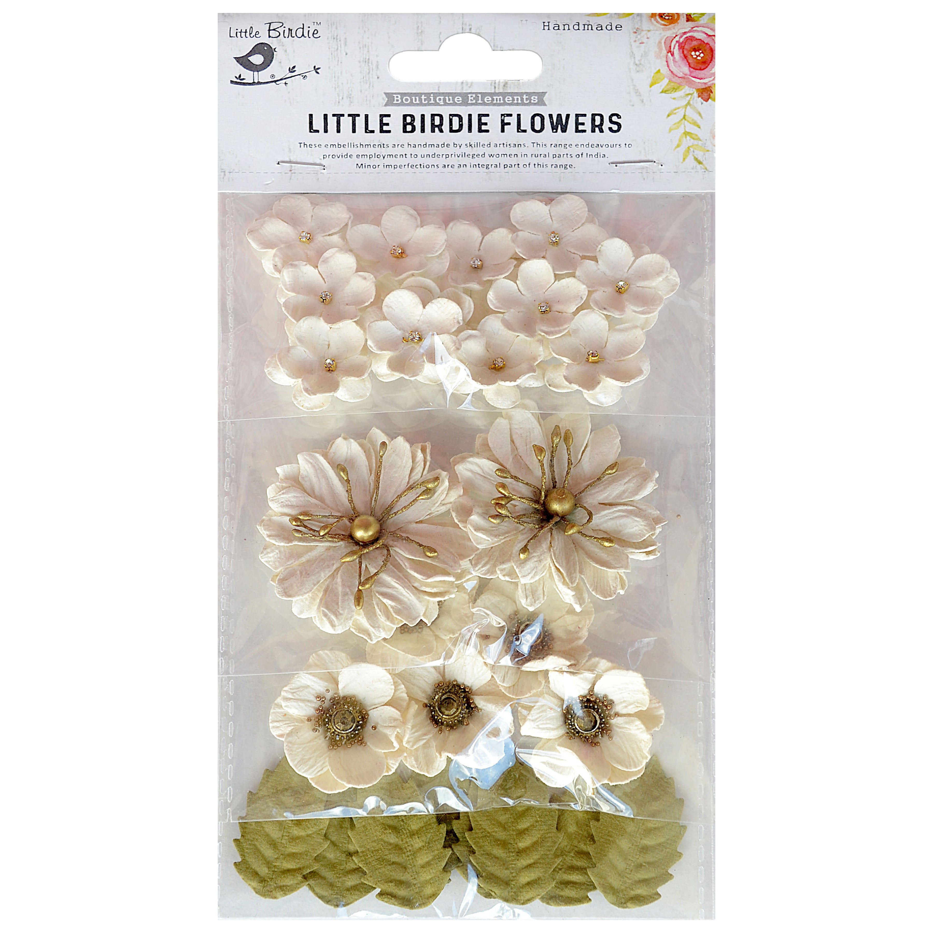 Renae Mixed Jeweled Paper Flowers from Little Birdie – Tonic