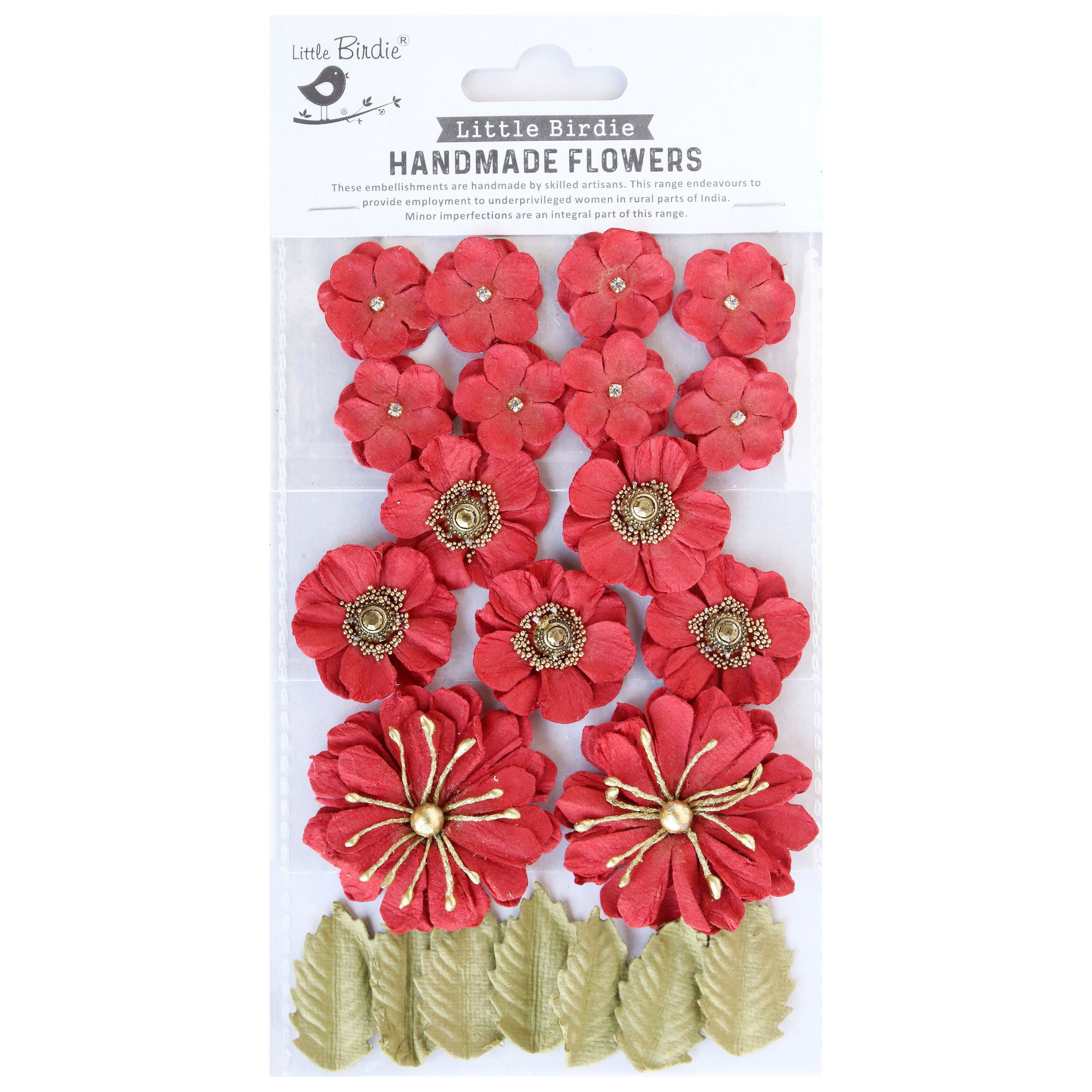 Renae Mixed Jeweled Paper Flowers from Little Birdie – Tonic