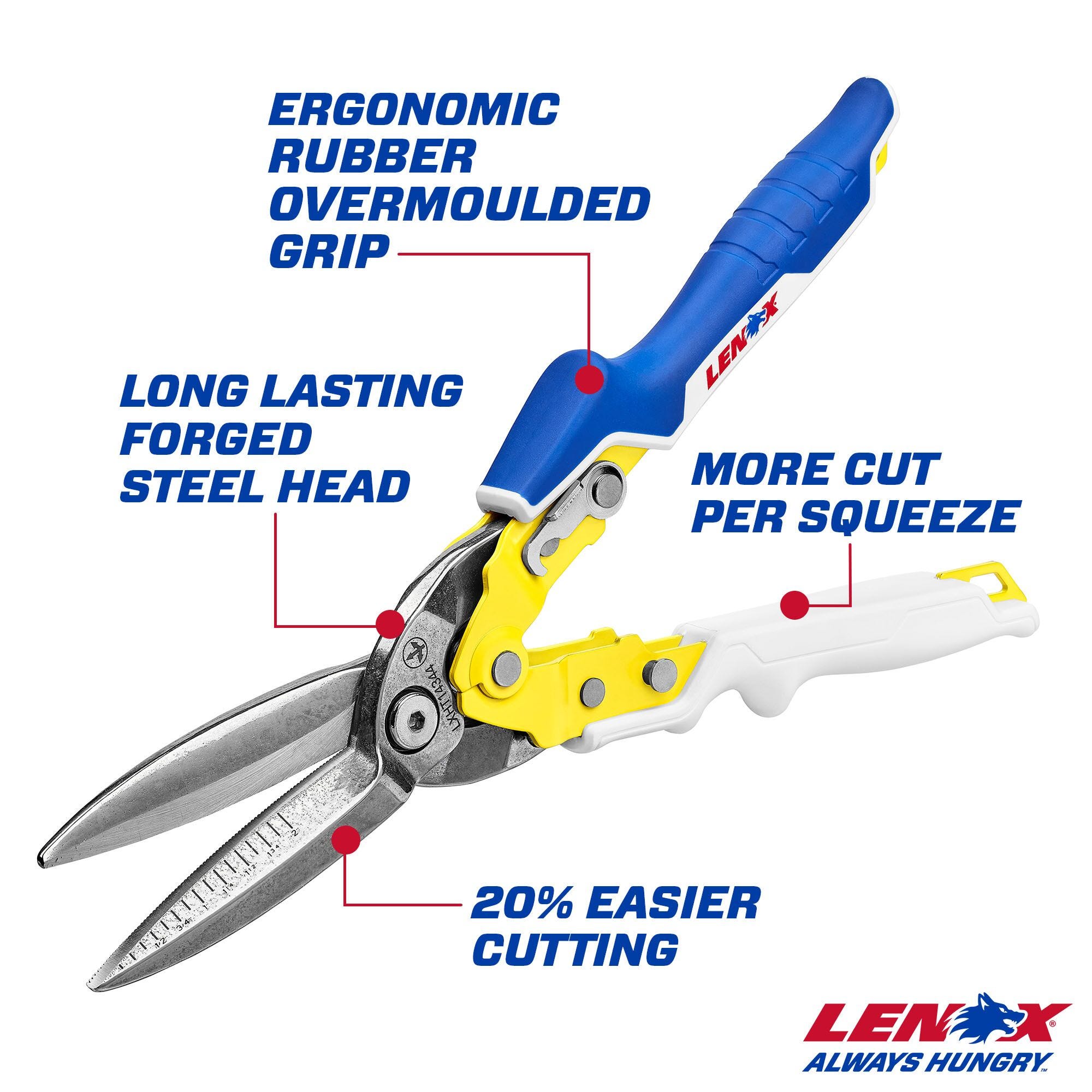 Lenox LXHT14344 Long Straight Aviation Snips – Tool Nut
