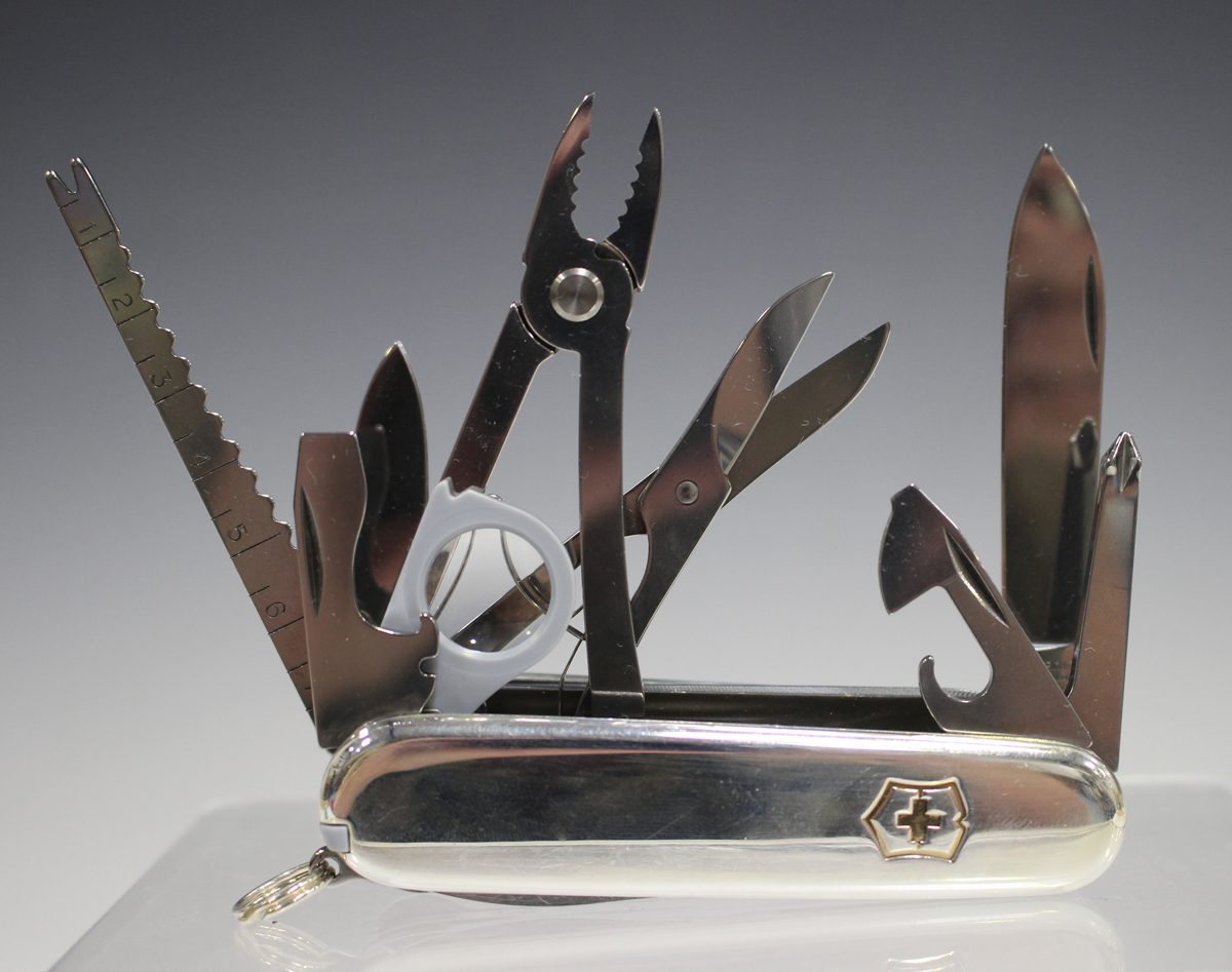 A Tiffany & Co sterling silver Swiss Army knife, detailed 'Tiffany