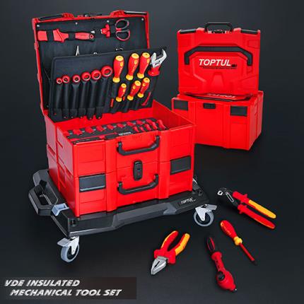 42PCS VDE Insulated Mechanics Tool Set - TOPTUL The Mark of