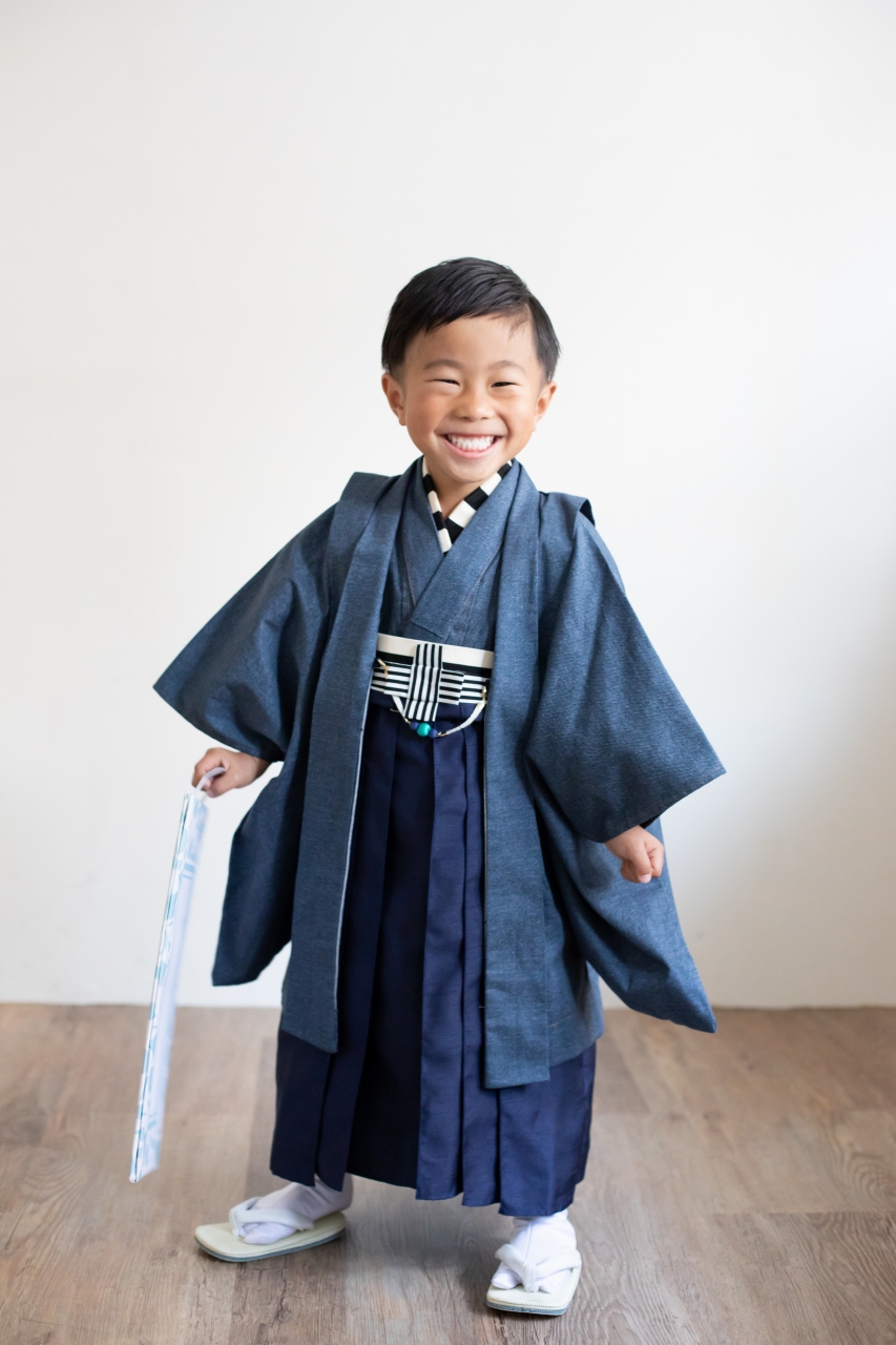 5歳七五三記念写真！デニム生地で揃えたリンクコーデ | GALLERY | 東京