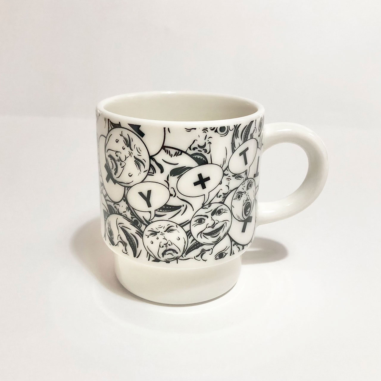 泣き笑いY+T スタッキングマグ B - 横尾忠則オンラインショップ
