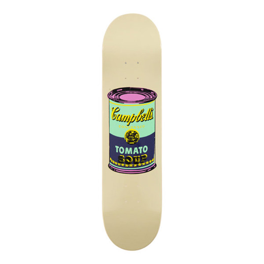 スケートボード (Colored Campbell's Soup Eggplant)Skate Deck