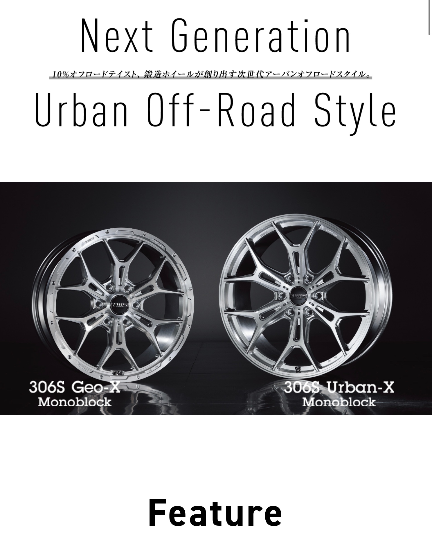 アルミホイール紹介〜TWS Exlete エクスリート 306S Monoblockシリーズ