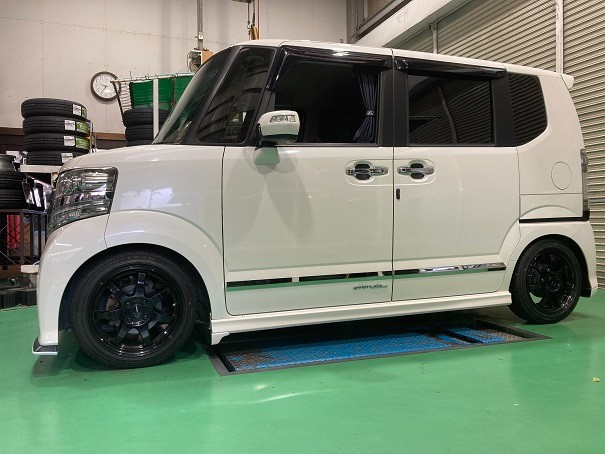 N-BOX JF-1 BLITZ車高調取付＆アライメント調整 | 店舗おススメ情報