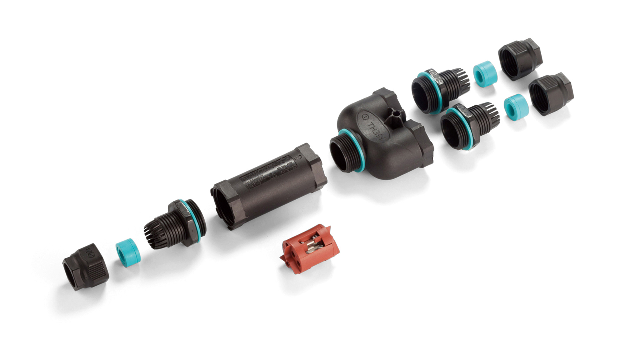 Y分岐型 防水中継コネクタ THB399Yシリーズ | 製品情報 | タカチ電機