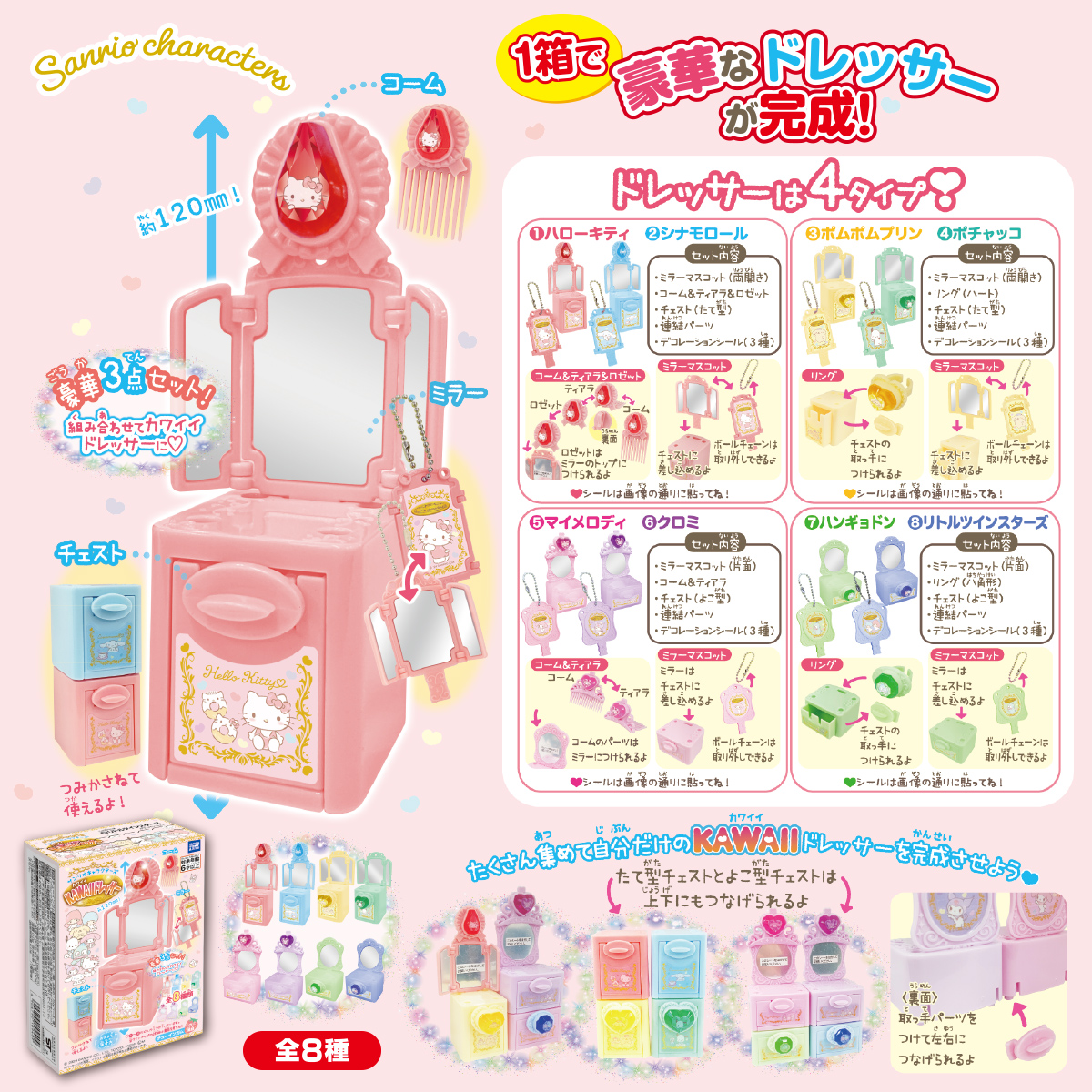 サンリオキャラクターズ KAWAIIドレッサー｜商品情報｜タカラトミーアーツ