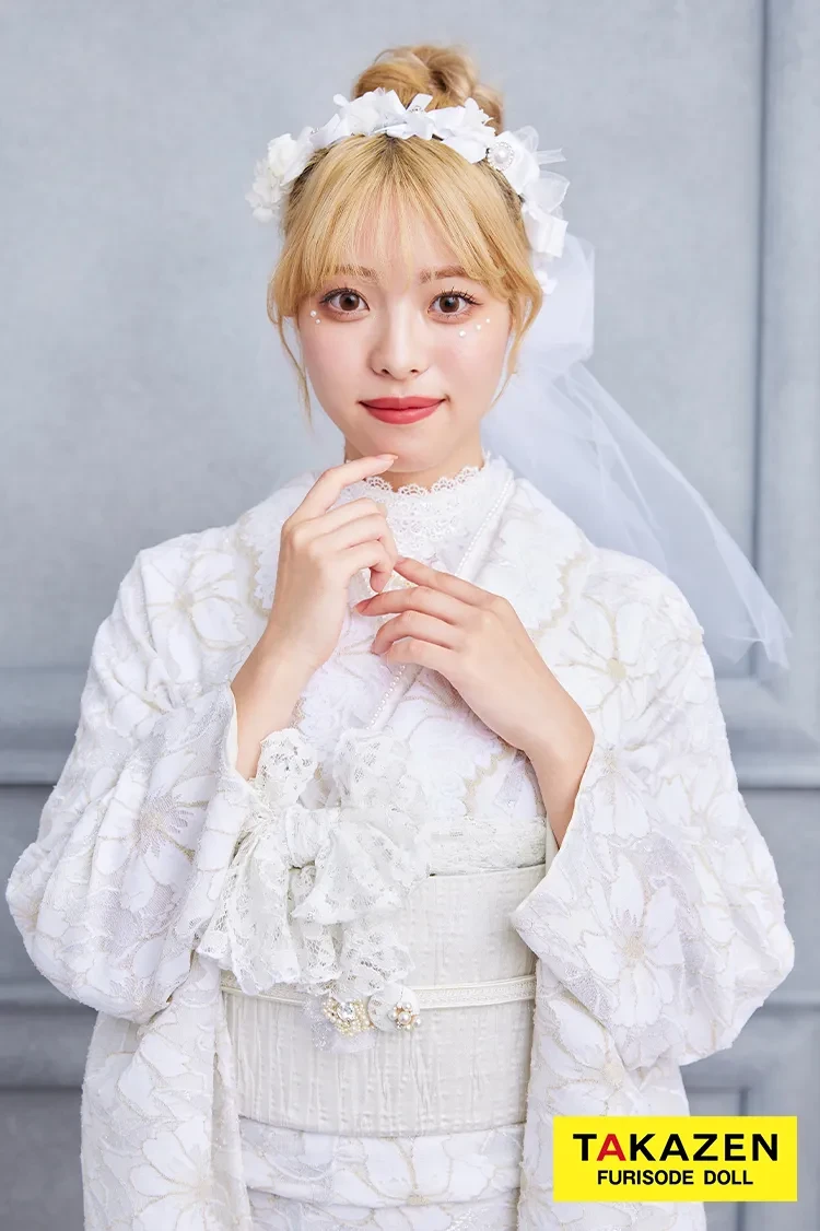 激安！くすみカラーガーリー 白 総レース振袖 かわいい ホワイトコーデ