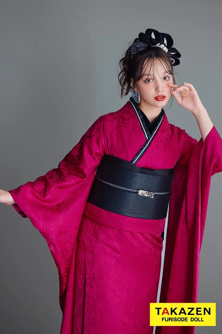 ヴィンテージスタイル 紫/ワインレッド 無地 シンプル 個性的 目立つ