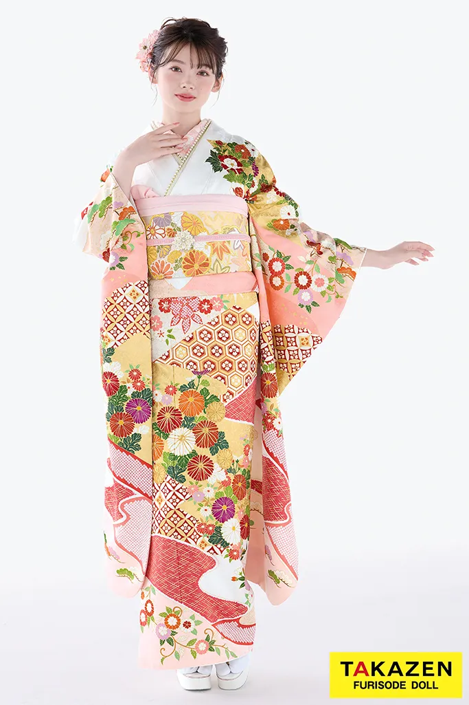 TAKAZENの白ピンクの振袖について💓｜成人式振袖・卒業式袴レンタル