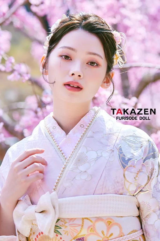 正統派古典 ピンク/淡い色 かわいい振袖 桜柄/打ち出の小槌 はんなり