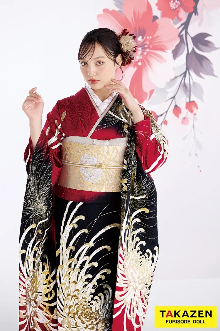 粋古典の成人式のレンタル振袖｜古典和柄を粋に着こなすクールで