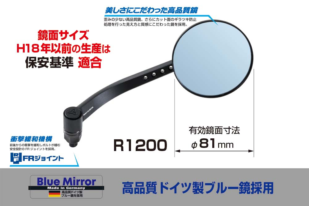 46ミラー2（右側）Φ81mm | タナックス株式会社