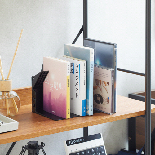 たのめーる】リヒトラブ 1冊でも倒れないブックスタンド ブラック A